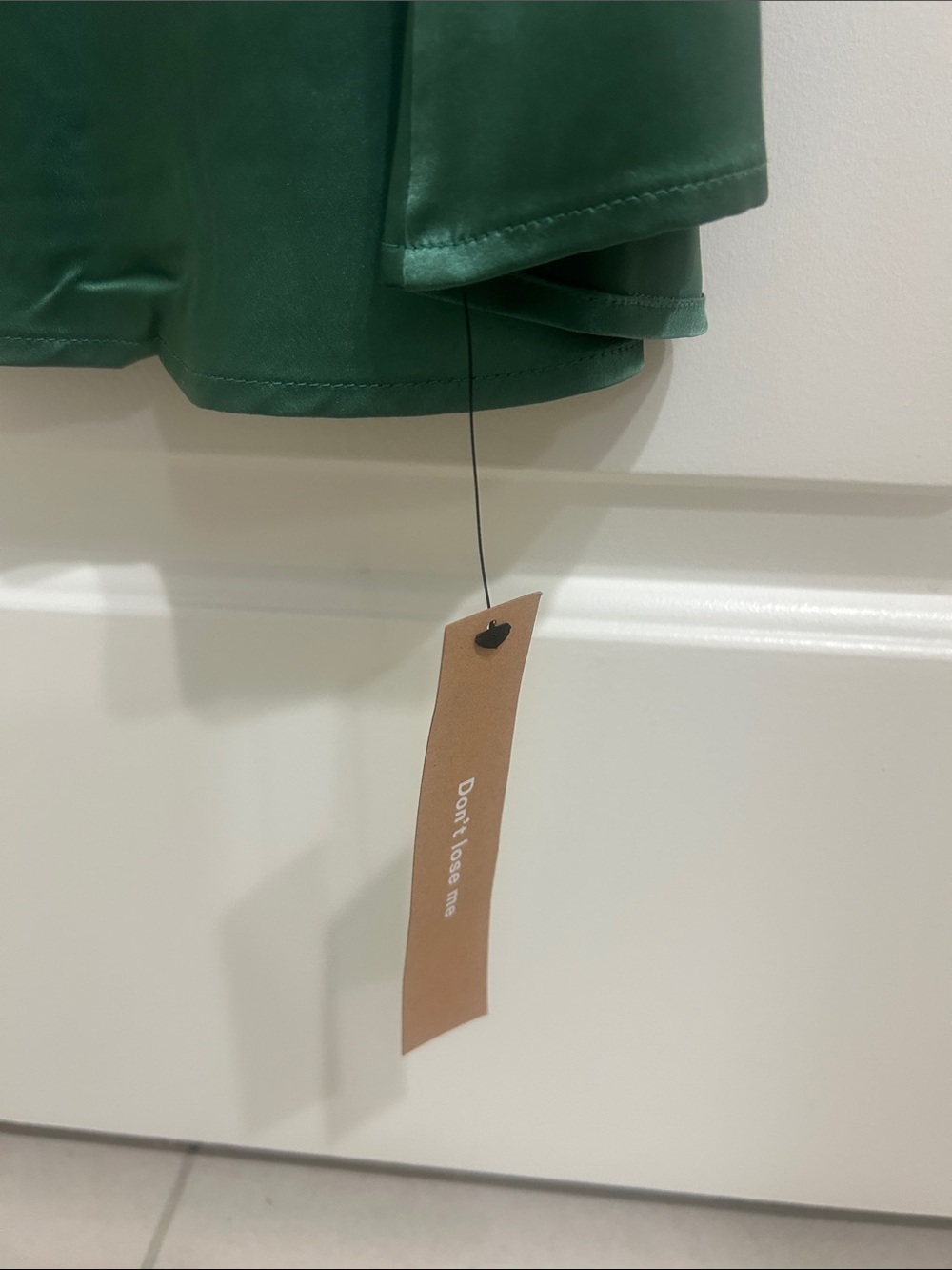Reformation Tatianna Silk Dress Bottle Green - Size 0 - Picture 4 of 5
